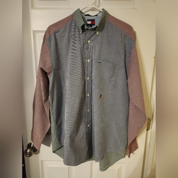 Tommy Hilfiger Other - Vintage Tommy Hilfiger Men's Long Sleeve Button Down Shirt Multi-ginghan Size M